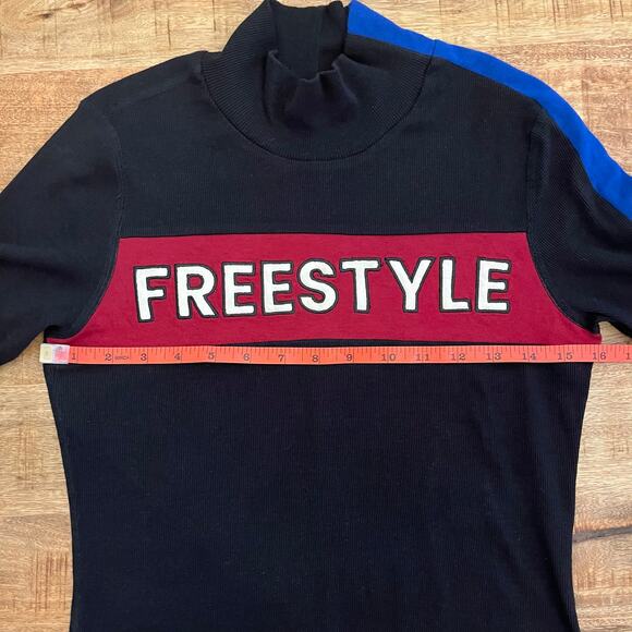 Alp N Rock Freestyle Mock Neck Top Women M Organic Ribbed Knit Baselayer Ski NEW - Picture 12 of 13